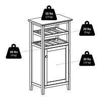 Winsome Alta Wine Cabinet in Espresso Finish - 92119