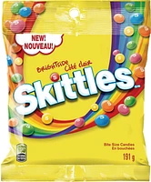 SKITTLES, Brightside Chewy Candy, Bag, 191g