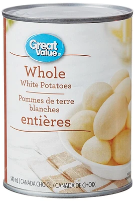 Pommes de terre blanches entières de Great Value 540 ml Pommes de terre entieres