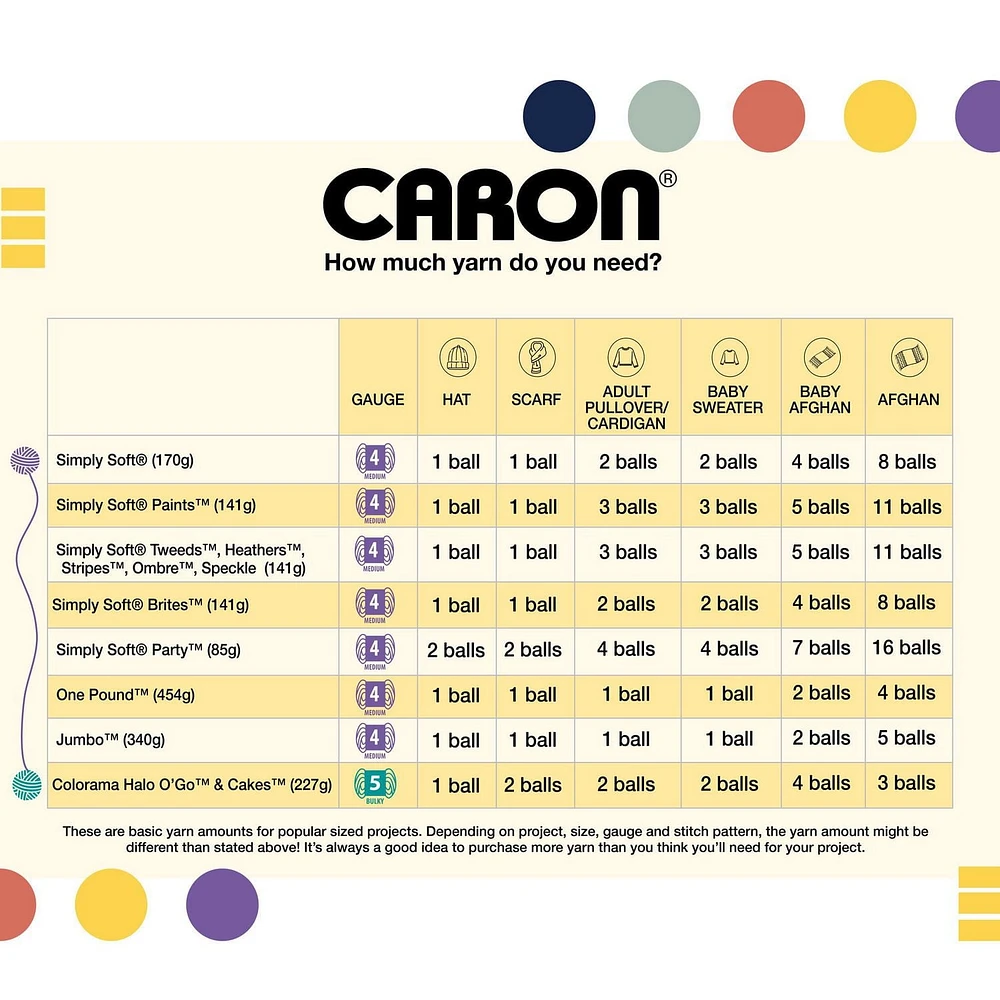 Caron® Fil Halo Colorama™, #5 Volumineux, 8 oz/227 g, 481 Yards Fil doux et luxueusement texturé