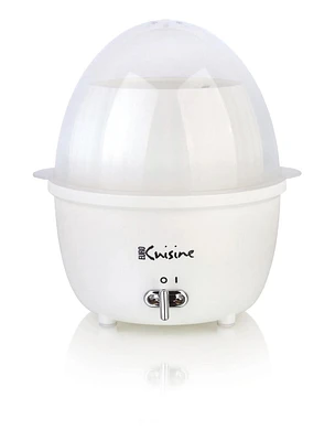 Electric Mini Food Steamer and  Egg Cooker with Auto Shut Off Feature - White
