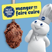 Pillsbury Pâte à biscuits aux pépites de Double chocolat, Prête à cuire 454 g, 12 Biscuits