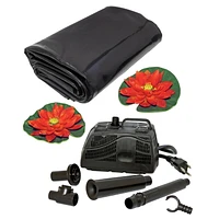 Koolscape 84 Gallon Pond Kit, Complete Water Garden Setup for Outdoor Spaces, Easy to Assemble