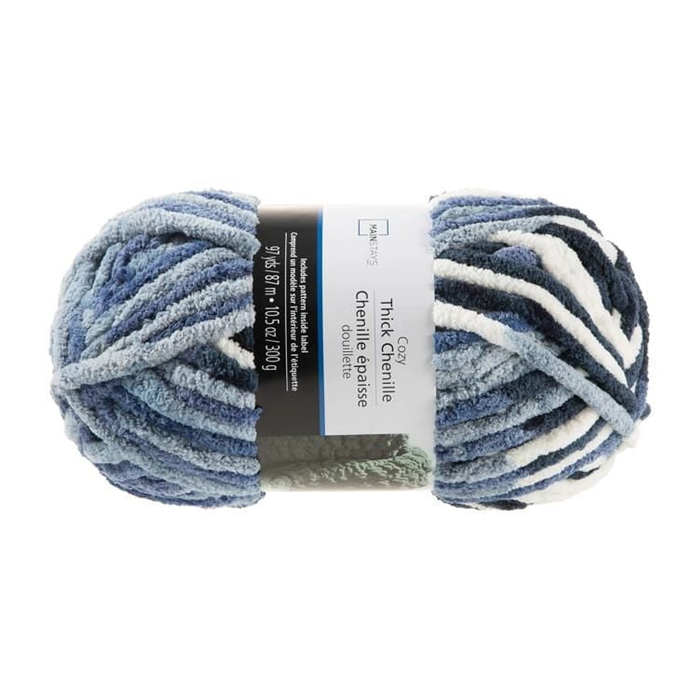 Mainstays  thick chenille yarn, Truffle thick chenille yarn