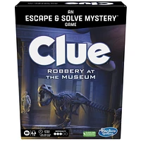 Clue Vol au musée, jeu d'enquête façon Escape Game, jeu de plateau coopératif familial, à partir de 10 ans, 1 à 6 joueurs