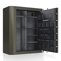 Remington BIG GREEN Coffre-fort pour armes à feu 65 po de haut, grand coffre-fort de sécurité avec serrure électronique et protection ignifuge et étanche (capacité de 84 armes à feu) - SAR6584-BG-CA