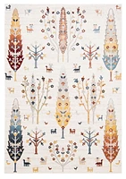 Tapis Lavable ECARPET Boho Chic pour Chambre, Salon, Chambre d'Enfant, Couloir