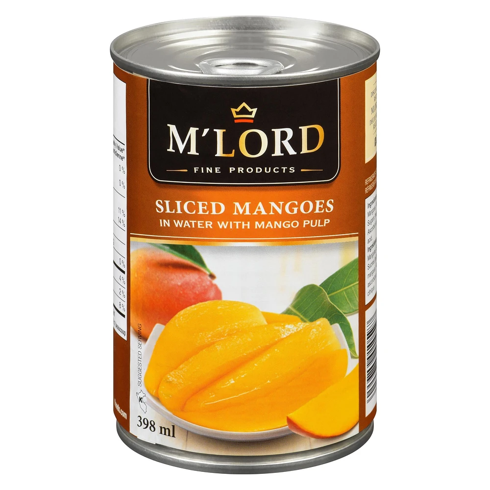 M'Lord Sliced Mangoes in Water, 398ml