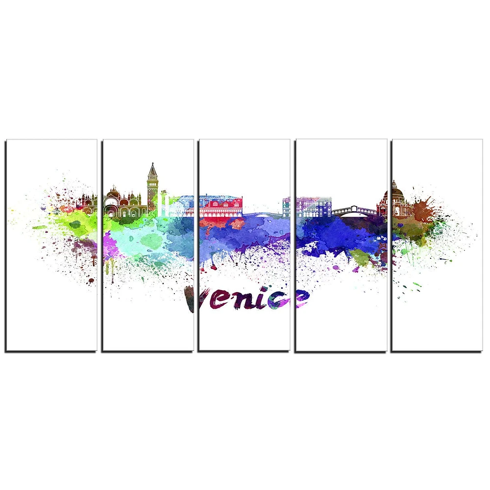 Design Art Venice Skyline Canvas Print