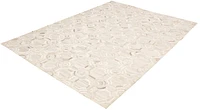 ECARPETGALLERY 9'1" x 12'9" Contemporary Cowhide Patchwork Handmade Area Rug for Living Room, Dining Room and Bedroom in Grey