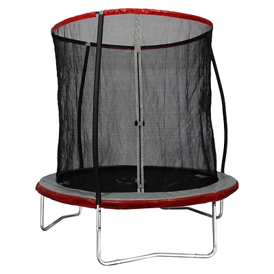 TRAINOR SPORTS 8 FT Trampoline and Enclosure Combo | | Jumping Mat and Full Coverage Spring Padding 18201920080