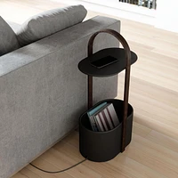 Table de rangement Umbra Bellwood, noir / noyer