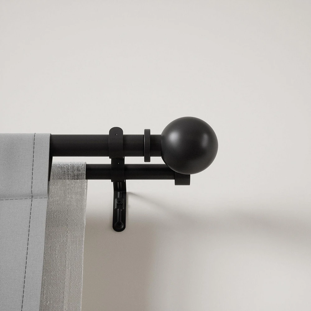 Tringle à rideau double Umbra Bolas 1" et 3/4" 36-72"