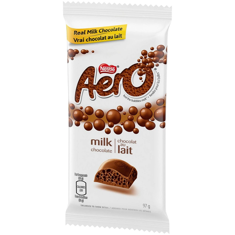 AERO® Milk Chocolate bar, 97 g