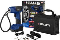 Bullseye Pro Digital Tire Pressure Gauge Air Pump 150 PSI w/Gauge Display Screen, Royal Blue, As Seen On Tv