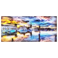 Tableau d'art en toile Design Art à motif de paysage urbain de Venise