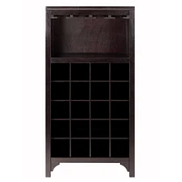 92729- Ancona Modular Wine Cabinet with Glass Rack & 20-Bottle