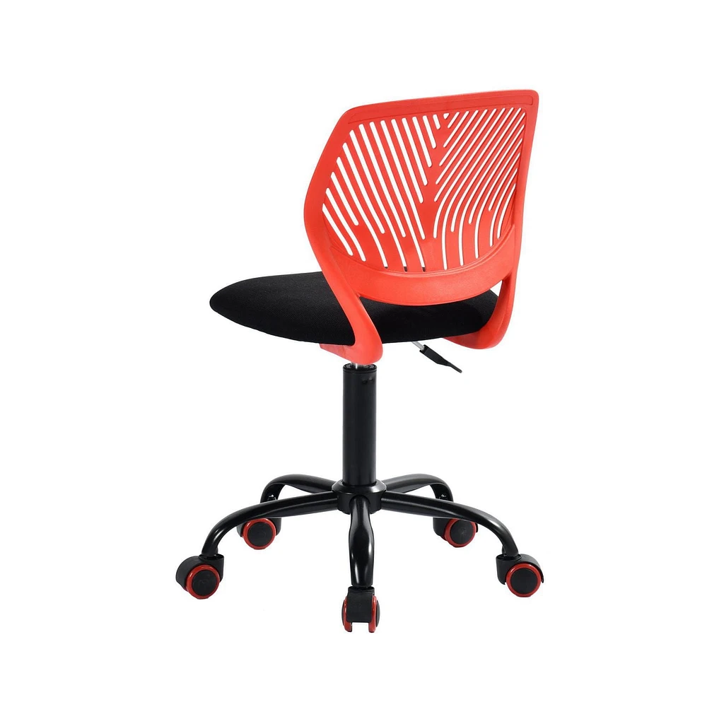 Homy Casa Task Chair - Adjustable Height with Breathable Ergonomics Backrest Upholstery for Student Teen