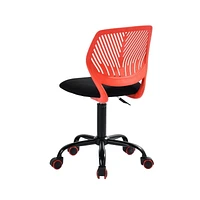 Homy Casa Task Chair - Adjustable Height with Breathable Ergonomics Backrest Upholstery for Student Teen