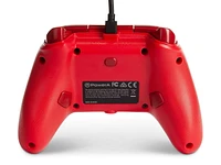 Manette câblée PowerA améliorée pour Xbox – Rouge; manette de jeu, manette de jeu vidéo câblée, manette de jeu, jeux, Xbox Series X|S Xbox Series X|S