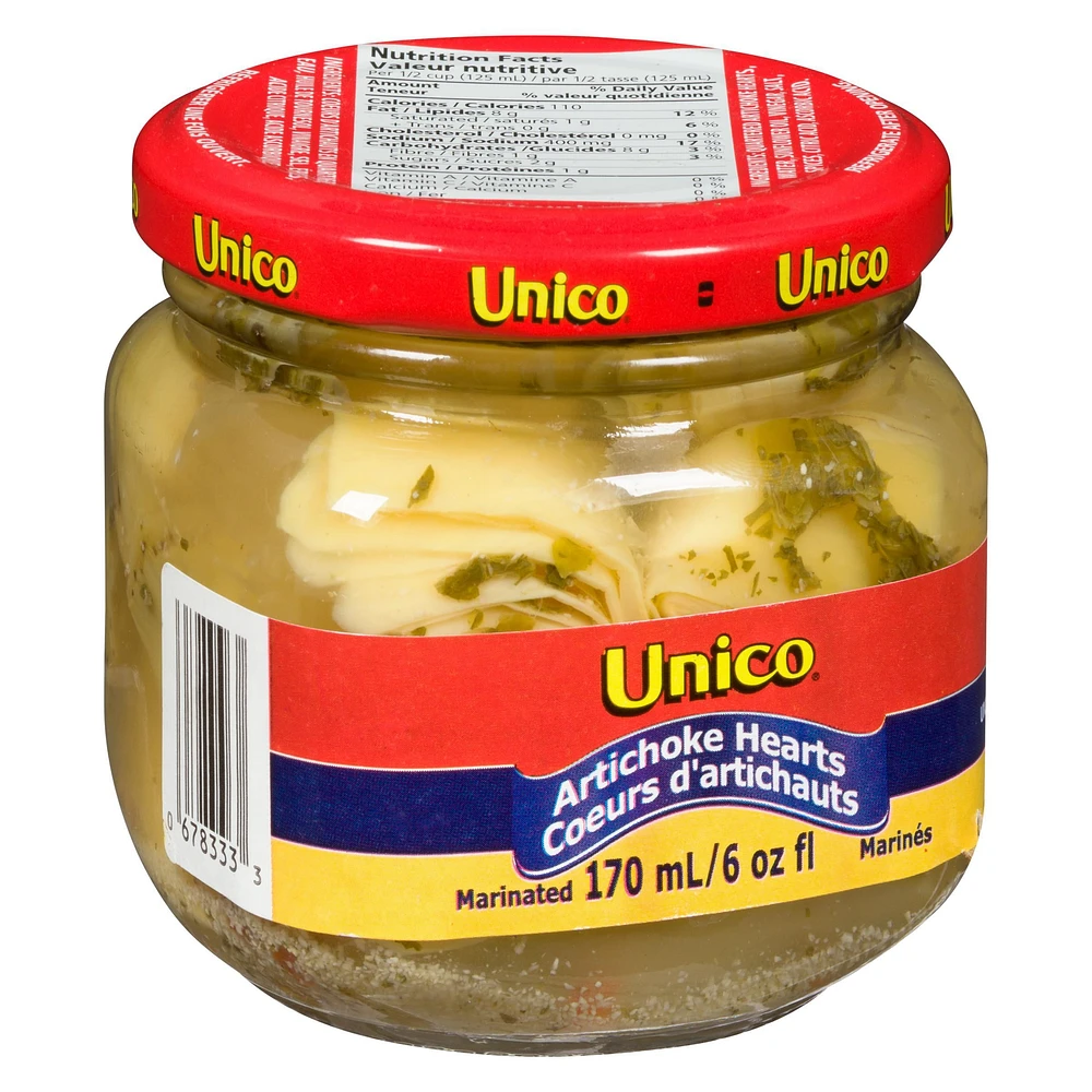 Coeurs d'artichauts d'Unico 170 ml