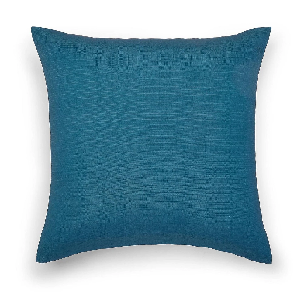 Coussin décoratif HOMETRENDS Timbre Bleu Hydrofuge; Traité anti-UV