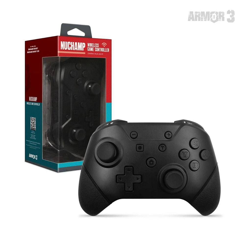 Hyperkin Armor3 NuChamp Wireless Game Controller For Nintendo Switch®/Nintendo Switch®Lite (Black)