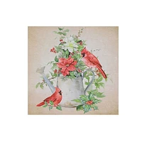Art Mural En Bois Cardinal - Lot De 2