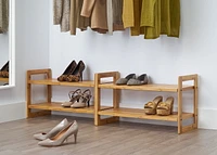 Support pour chaussures en bambou TRINITY – (ensemble de 2)