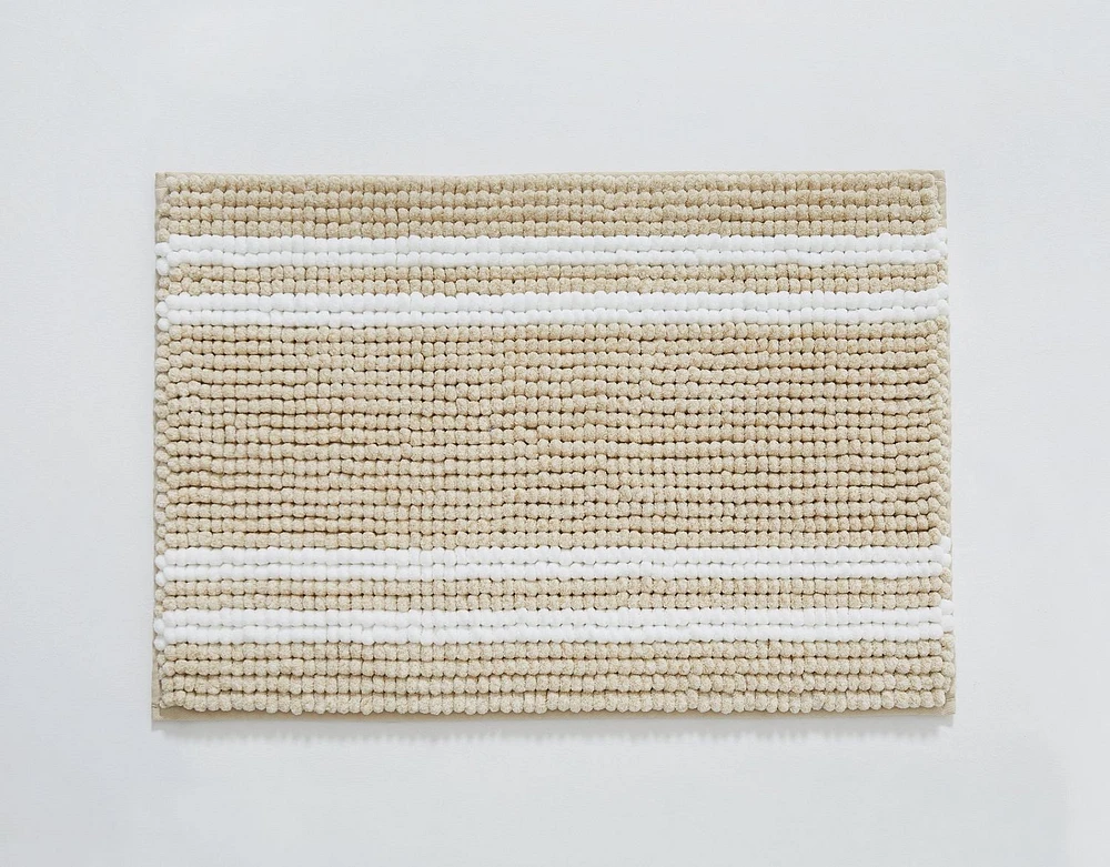 Chaps Tapis de bain de luxe – Confort moelleux pour salles de bains élégantes, marron clair, 43,2 x 61 cm