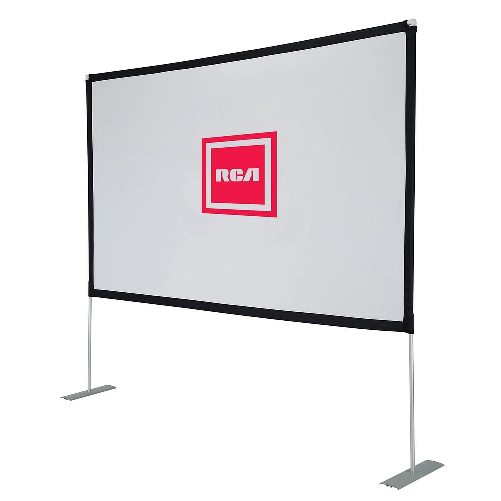 RCA 100-in Portable Projector Screen - White, Screen Ratio: 16:9