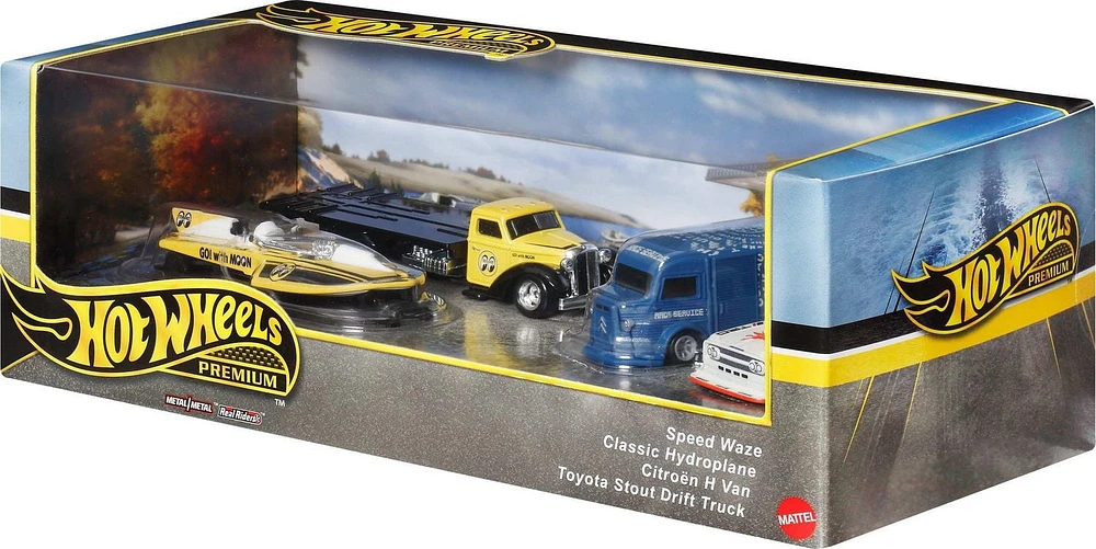 Hot Wheels Premium Coffrets Présentation 3véhicules +1camion