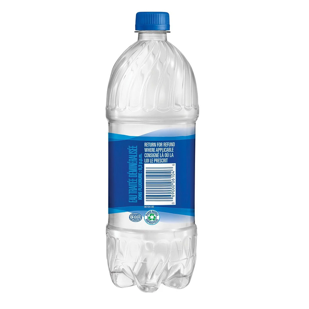 Aquafina Purified Water, 1L Bottle, 1L