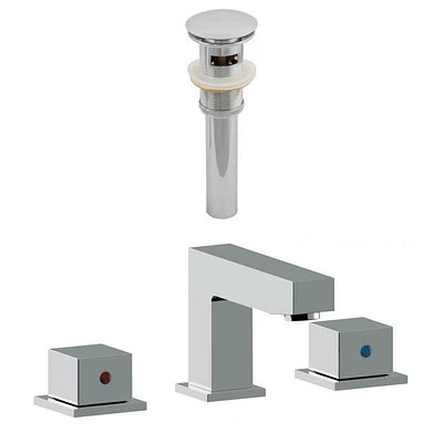 American Imaginations 10.5-in. W Bathroom Sink Faucet Set AI-23445