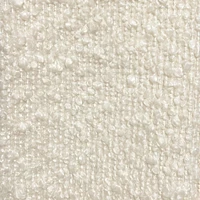 Contemporary Boucle Fabric Accent Chair - Ivory