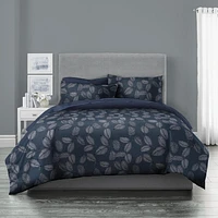 Wabasso Blue Leaf Queen Bed-in-a-Bag