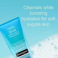 Nettoyant exfoliant Neutrogena Hydro Boost pour le visage - Acide hyaluronique et AAH - Gel crème nettoyant pour le visage - Non comédogène 141 g