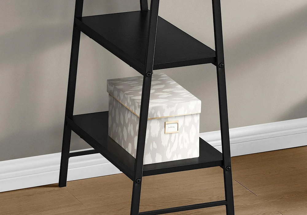 Monarch Specialties Computer Desk, Home Office, Laptop, Storage Shelves, 48"l, Work, Metal, Laminate, Black, Contemporary, Modern
