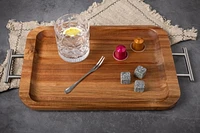 PLATEAU EN BOIS AVEC MANCHE Plateau de service