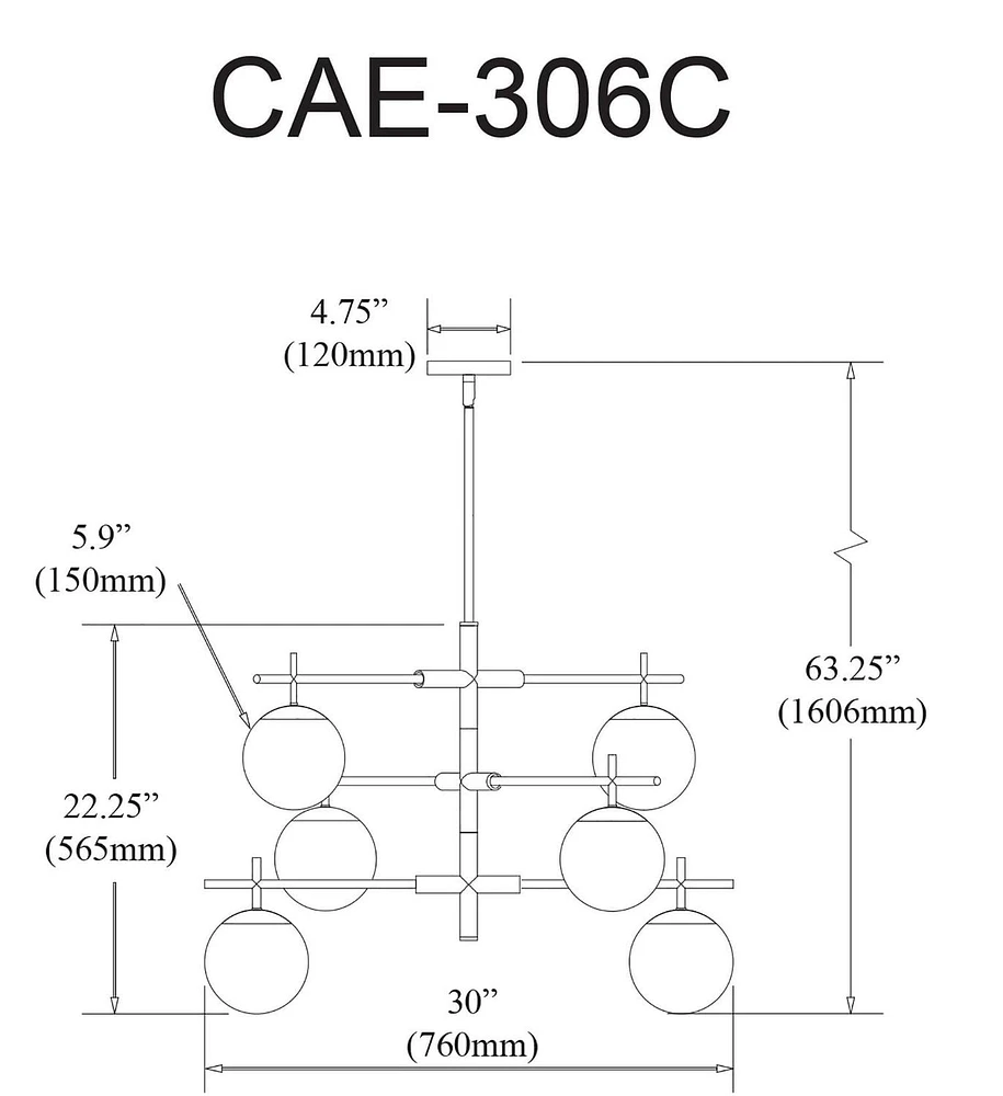Chandelier Caelia