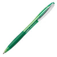 BIC Glide Retractable Ball Pen, Medium Point (1.0 mm), Assorted Colours, Comfortable Rubber Grip, 4-Count, 4 Pens