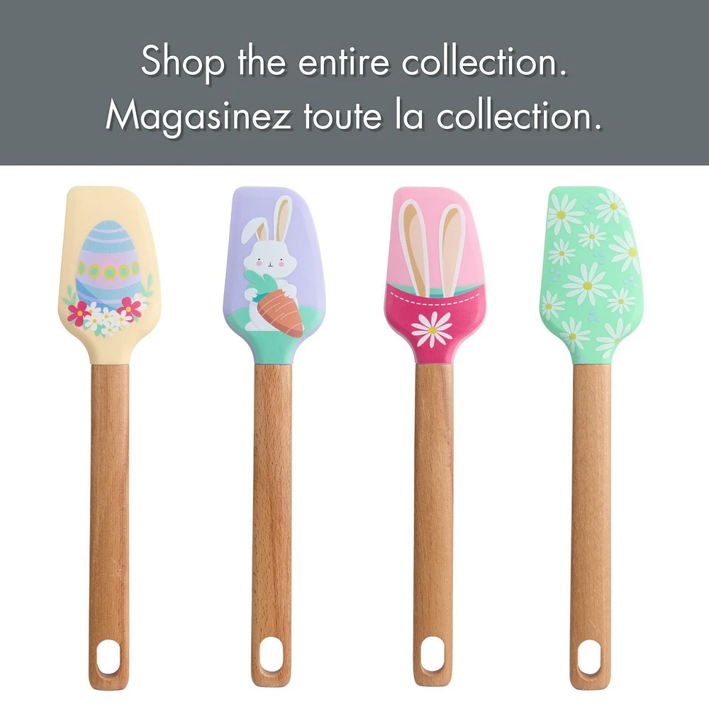 Way to Celebrate 12-inch Silicone Spatula, Rabbit, Purple