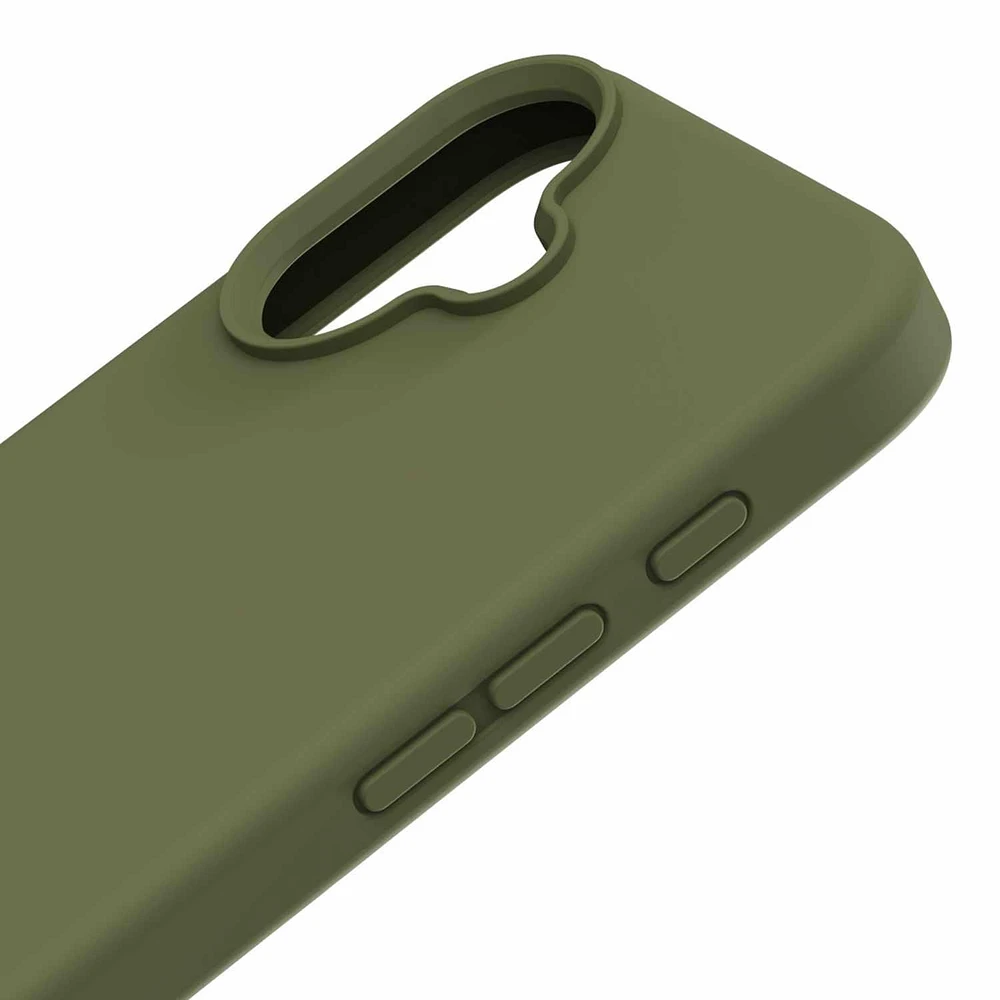 Blu Element Étui en Silicone avec MagSafe Olive pour iPhone 16