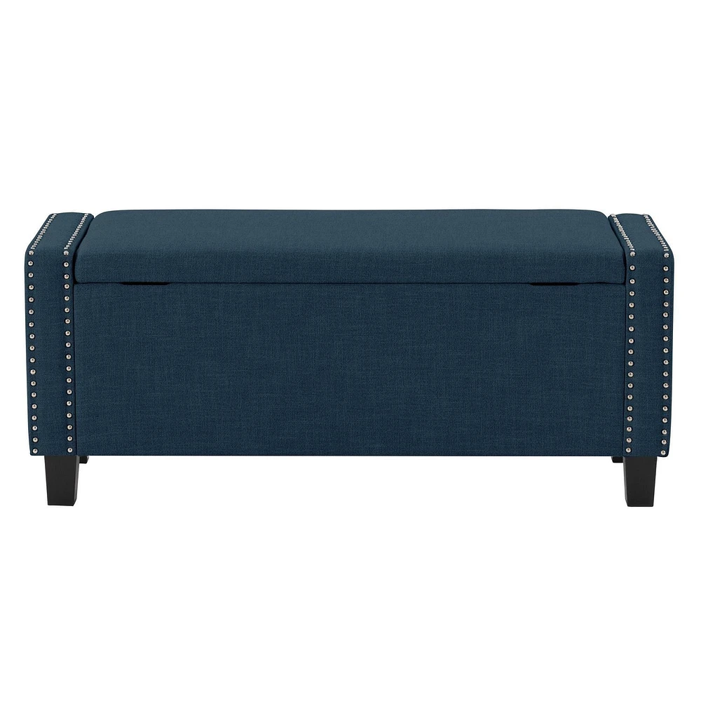 Pouf de stockage en tissu Boston