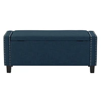 Pouf de stockage en tissu Boston