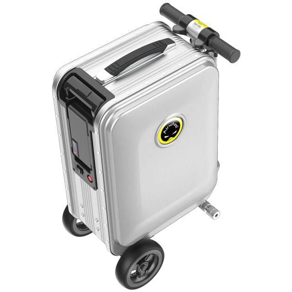 Airwheel Smart Riding Suitcase SE3S with Removable Battery, 21 Litre Storage, Silver