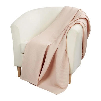 HOMETRENDS Waffle Blanket, 100% cotton