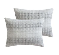 Hometrends 3 Piece Comforter Set – Dante Stripe, Waffle, Texture, Available in Double/Queen,King