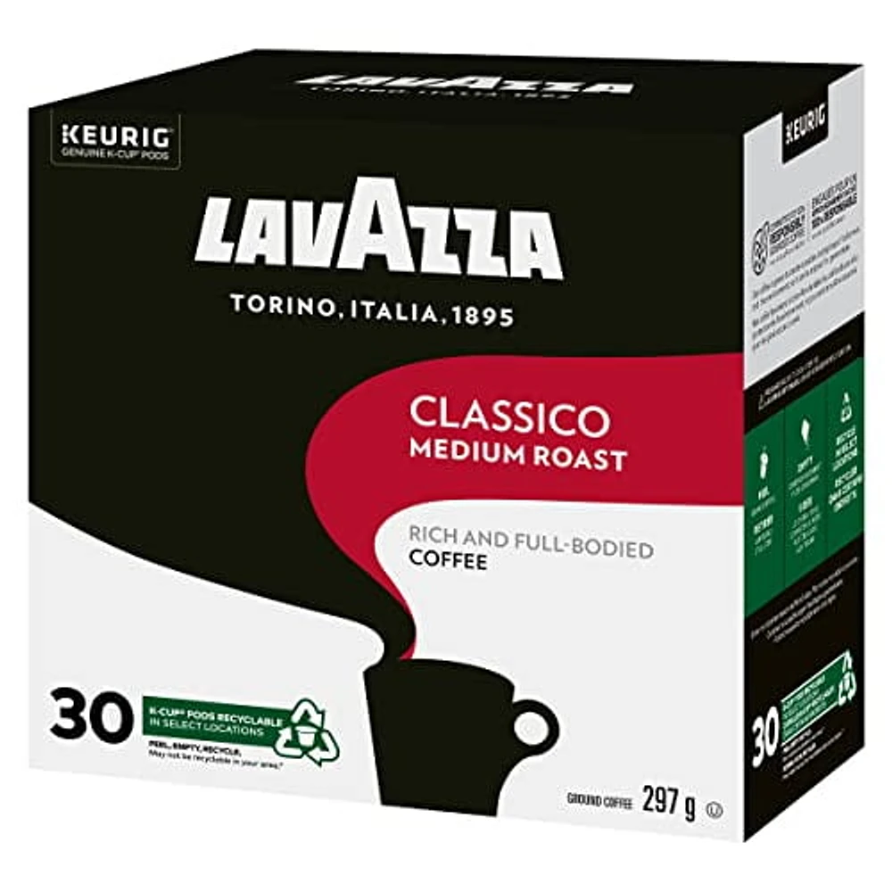 Lavazza - Classico K-Cups - Medium Roast Blend, K-Cup Capsules - 30ct