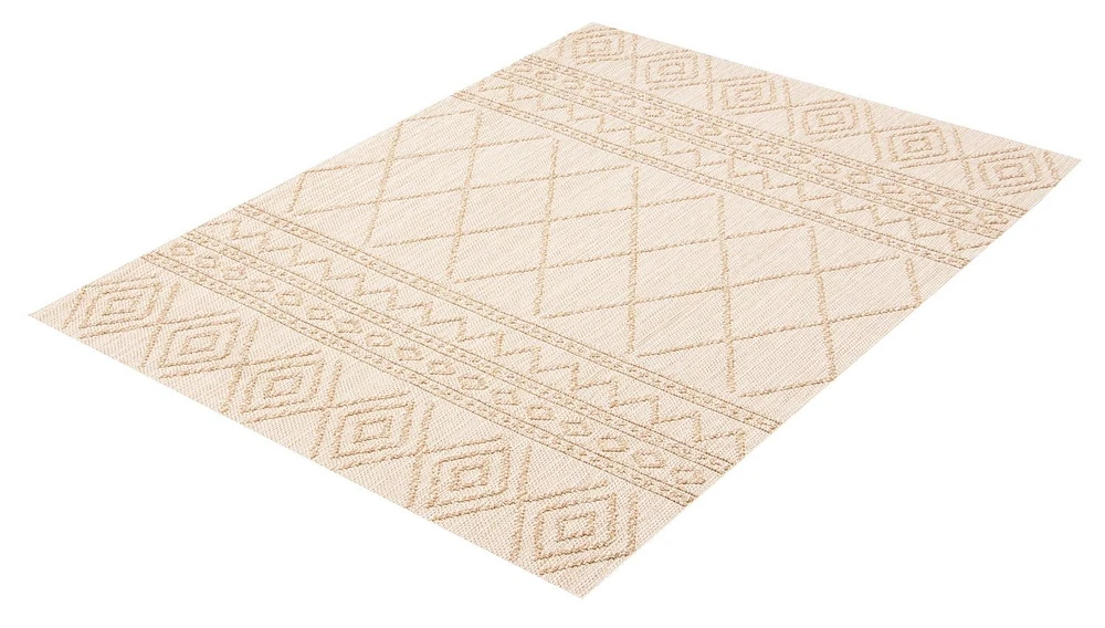 ECARPET Jute Style Area Rug for Bedroom, Living Room